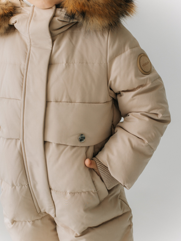 Комбинезон зимний, Бежевый