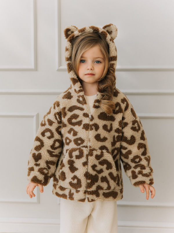 Меховая куртка "Лео", Кофе