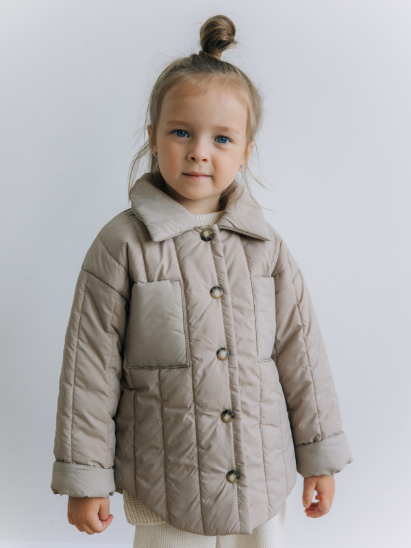 Куртка-рубашка, Бежевый Куртка-рубашка, Бежевый