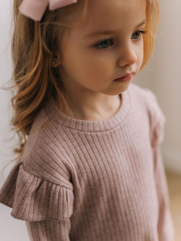 Костюм из теплой лапши, Пудровый