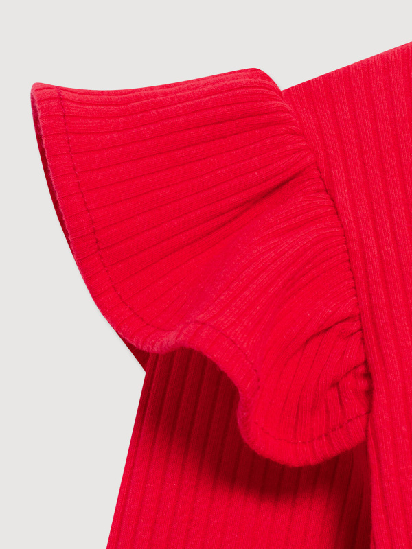 Лонгслив и лосины, Красный