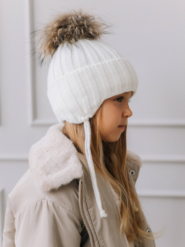 Шапка зимняя "Леон", Молоко