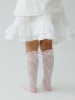 Гольфы кружевные с бантиком, Розовый