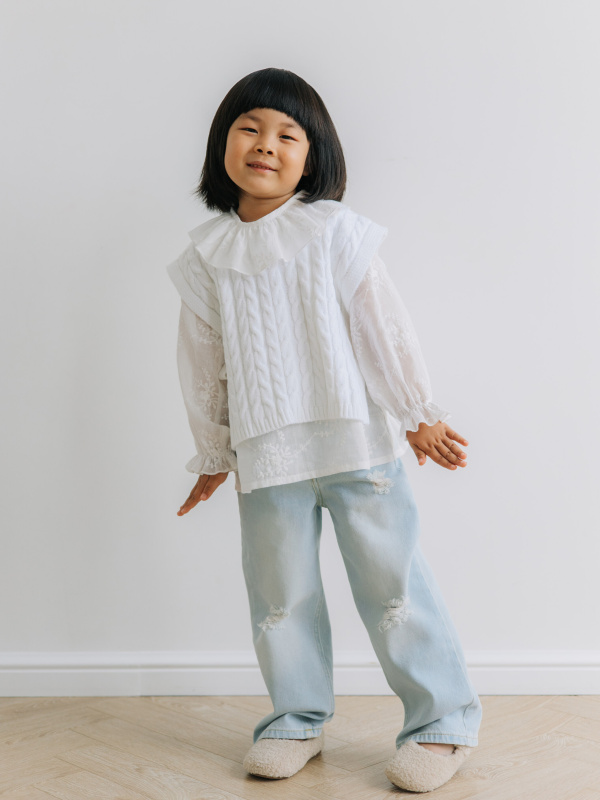 Жилет на завязках, Белый 