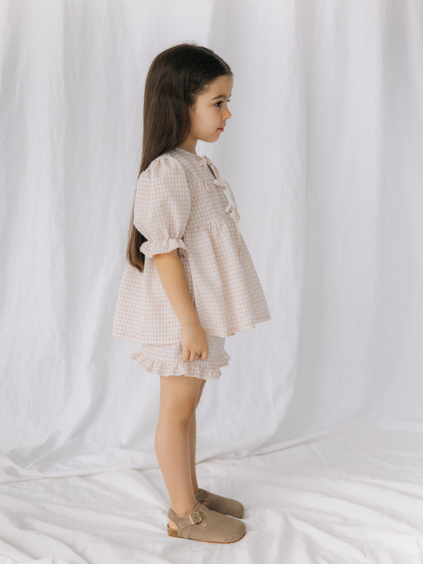 Топ и шорты, Бежевый