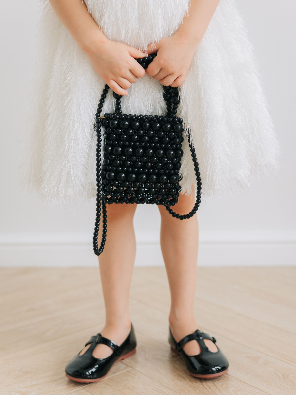 Сумка из бусин, Черный