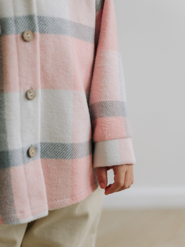 Теплая рубашка, Пудровый Теплая рубашка, Пудровый