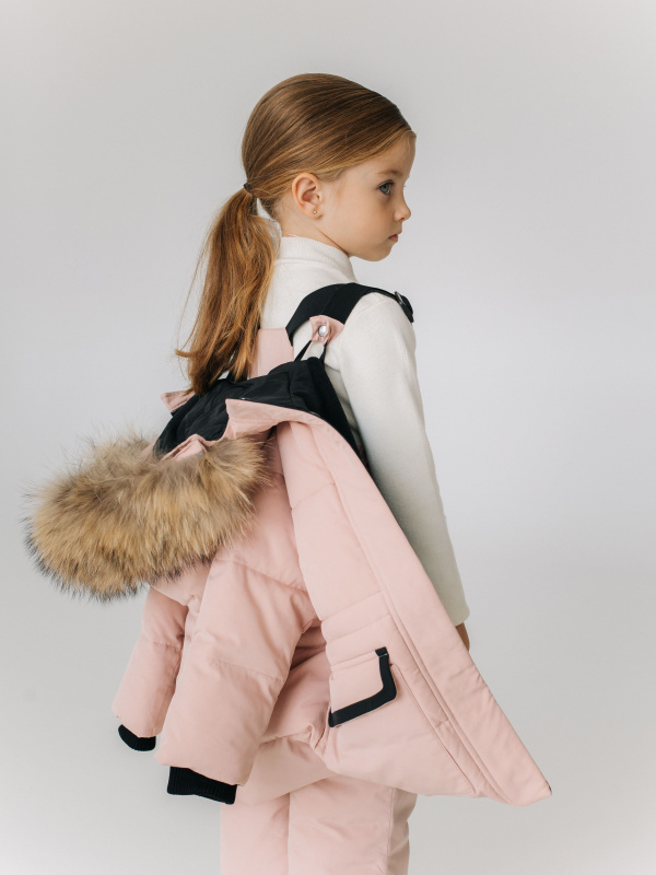 Костюм зимний, Пудровый
