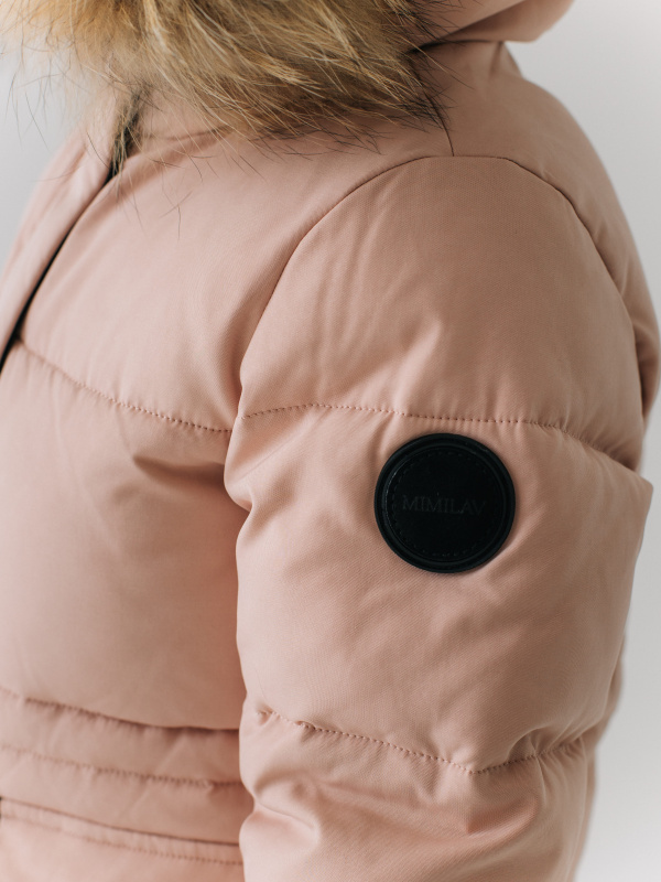 Костюм зимний, Пудровый