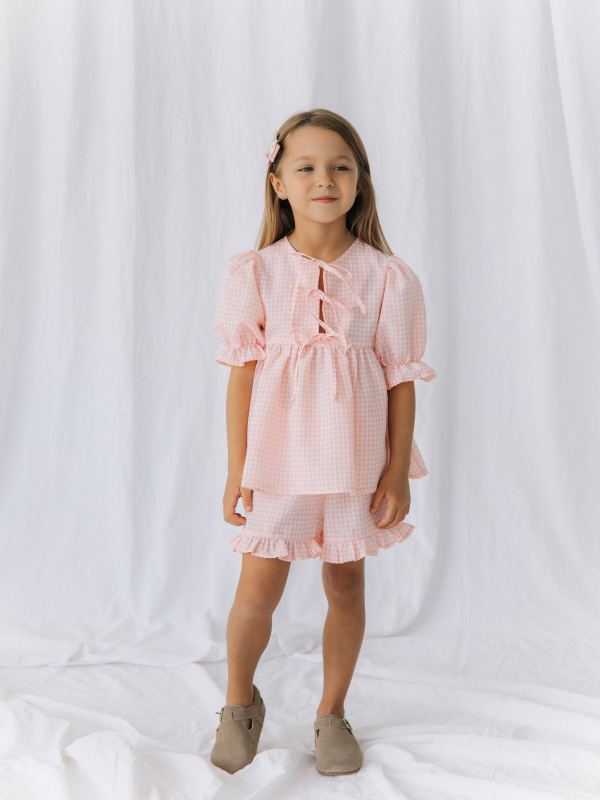 Топ и шорты, Розовый