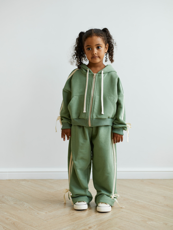 Костюм с бантиками, Мятный