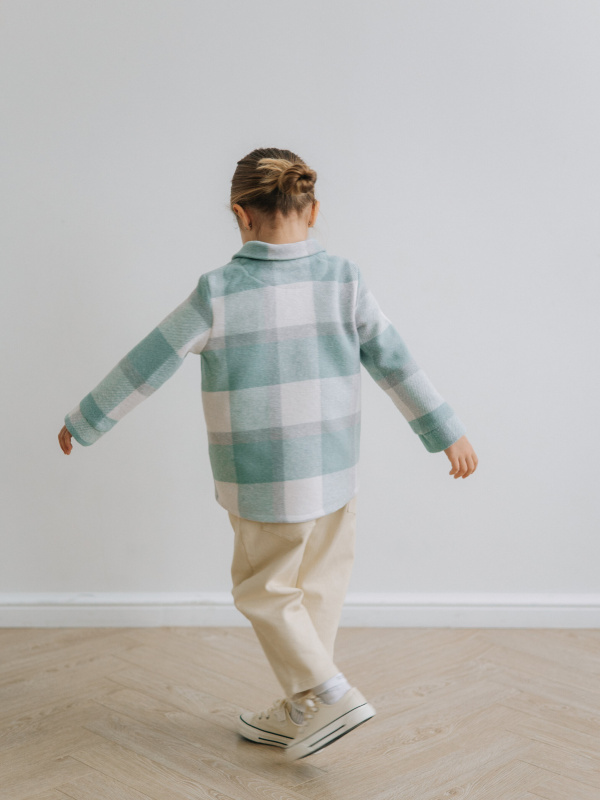 Теплая рубашка, Мятный Теплая рубашка, Мятный