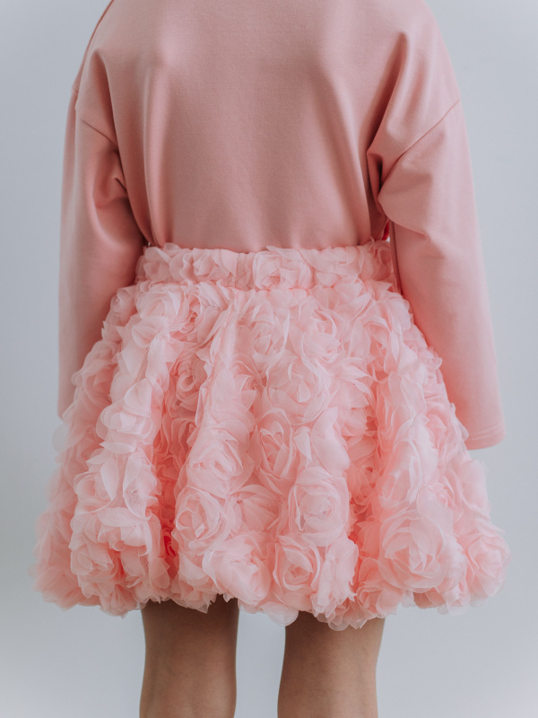 Лонгслив "Flowers", Розовый