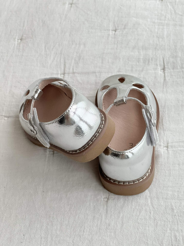 Туфли кожаные, Серебро
