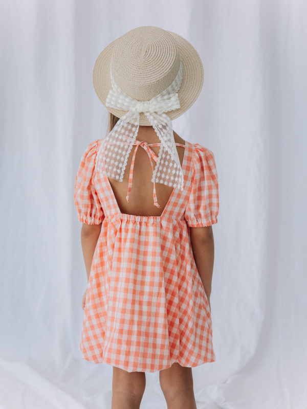 Шляпа плетеная с бантом, Бежевый