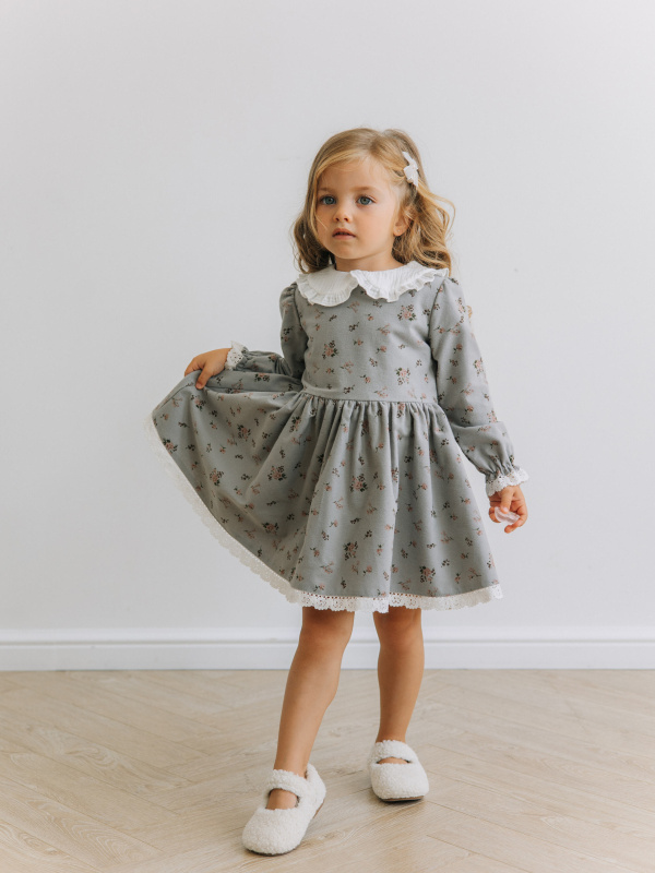 Платье "Фрезия", Серый 