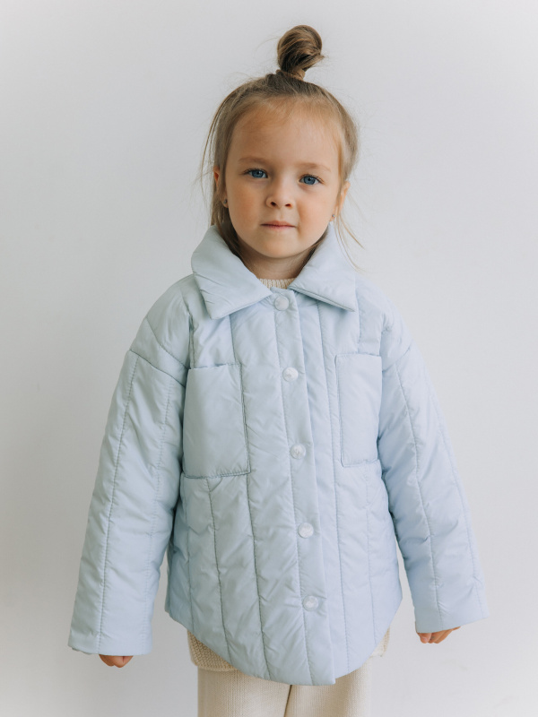 Куртка-рубашка, Голубой  Куртка-рубашка, Голубой
