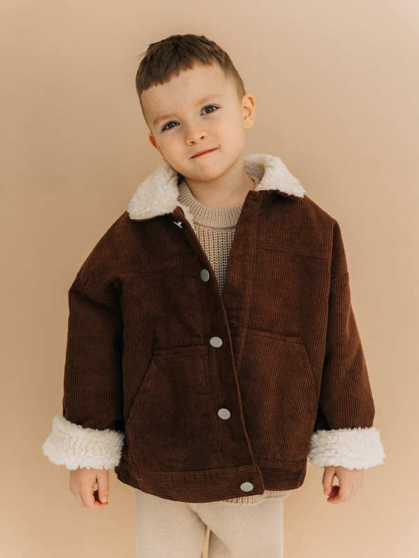 Вельветовый бомбер, Шоколад