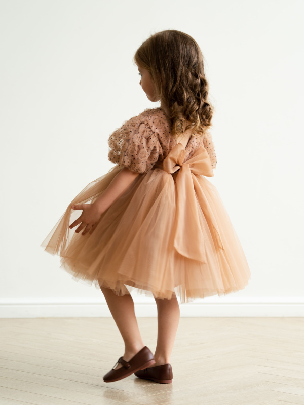 Платье "Flowers", Кофе