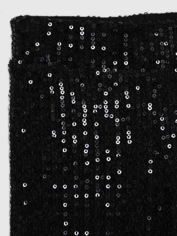 Брюки с пайетками, Черный 
