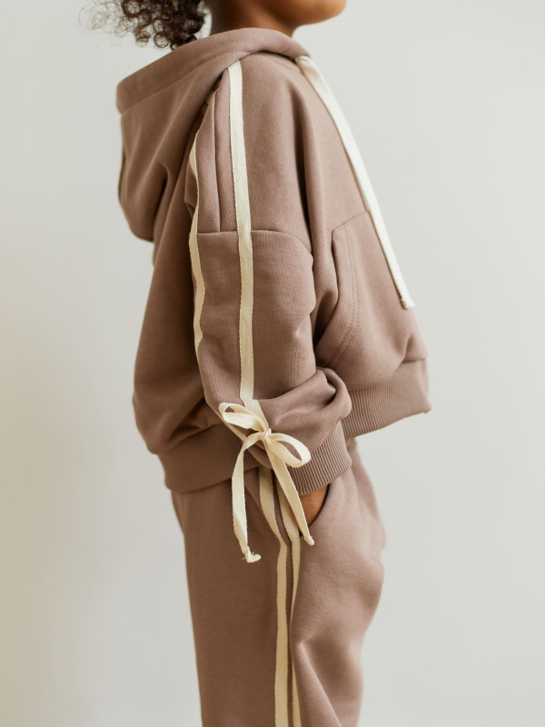 Костюм с бантиками, Бежевый