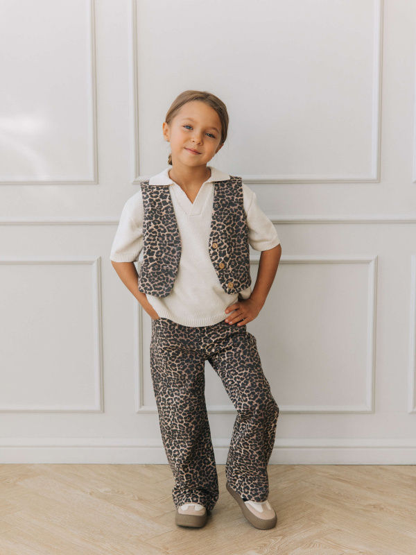 Жилет леопардовый