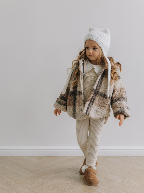 Чепчик с ушками для детей, Молоко