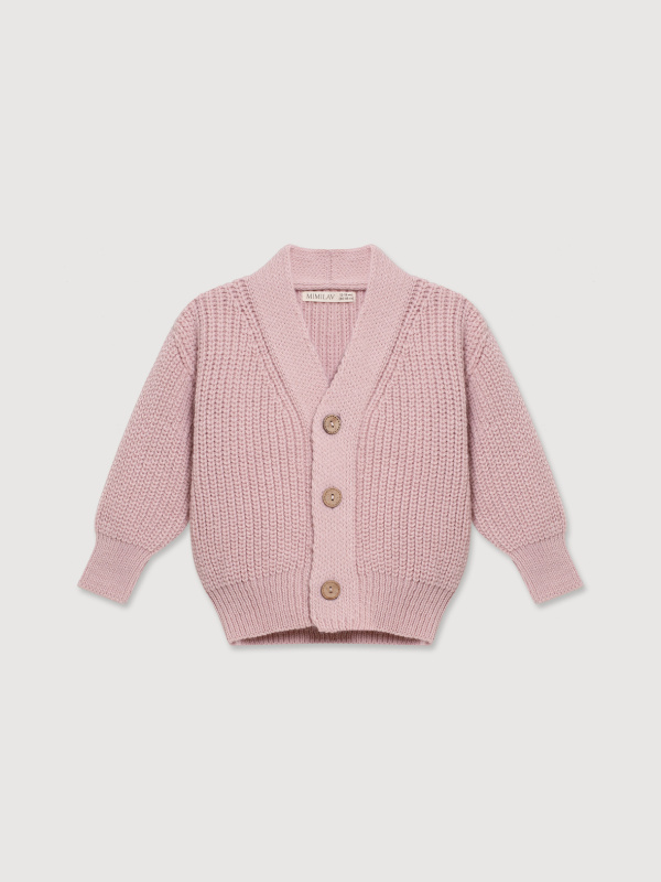 Кардиган oversize, Пудровый Кардиган oversize, Пудровый
