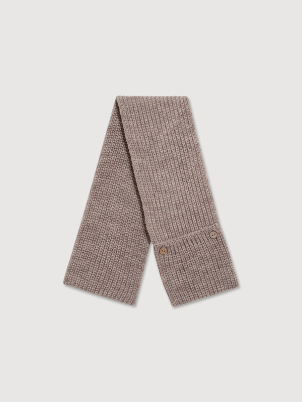 Шарф с пуговками, Бежевый