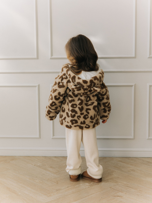 Меховая куртка "Лео", Кофе