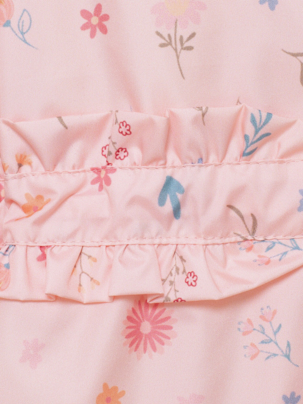 Ветровка в цветочек, Розовый