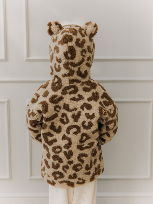 Меховая куртка "Лео", Кофе