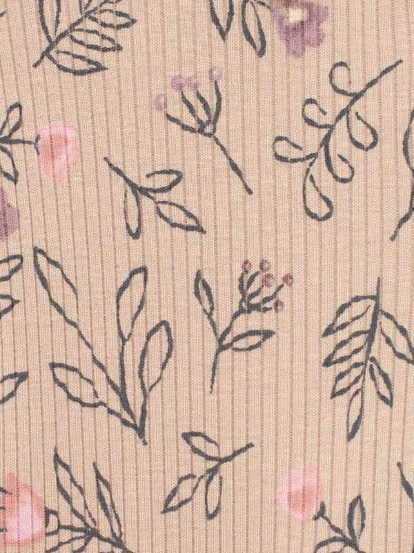 Лосины лапша в цветочек, Бежевый