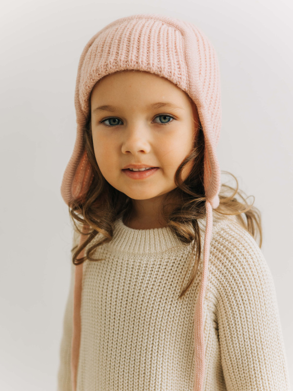 Шапка-ушанка, Пудровый