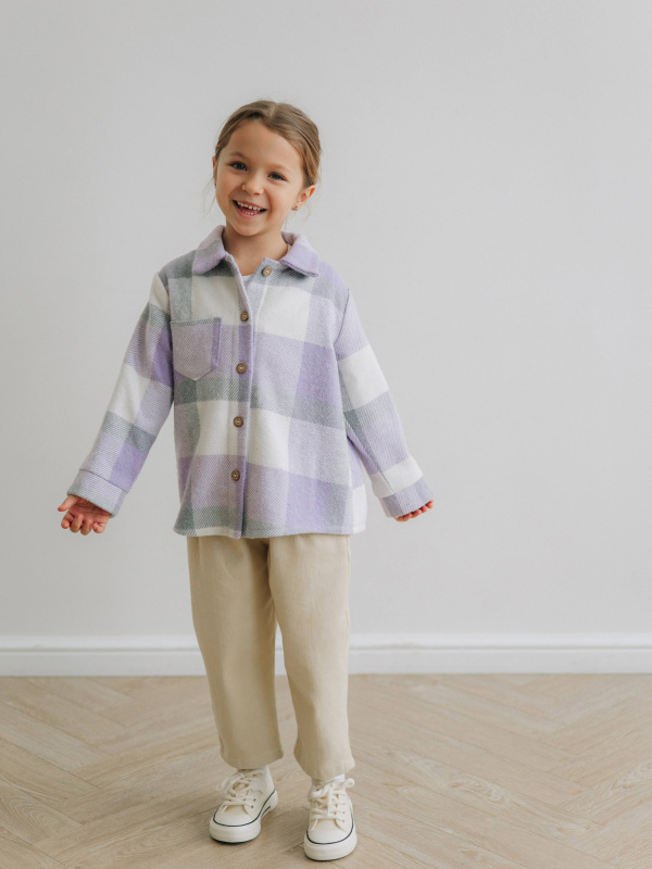 Теплая рубашка, Лавандовый Теплая рубашка, Лавандовый