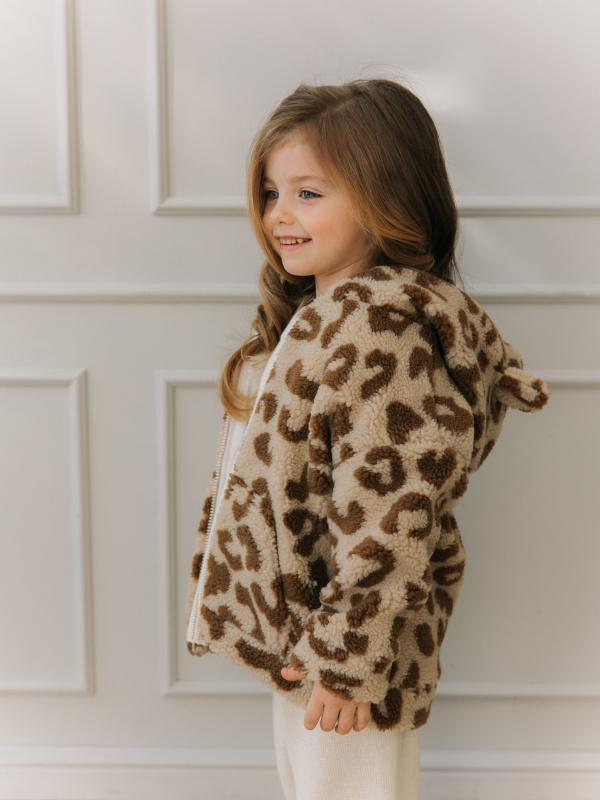 Меховая куртка "Лео", Кофе