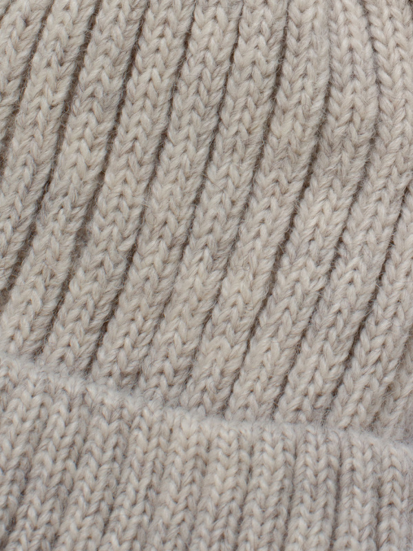 Шапка с помпонами и снуд, Бежевый