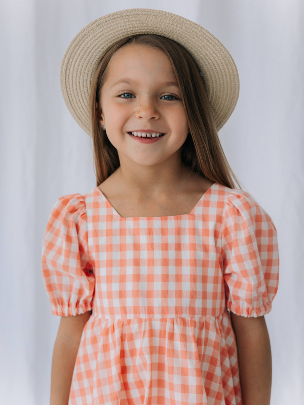 Шляпа плетеная с бантом, Бежевый