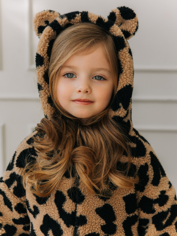 Меховая куртка "Лео", Черный