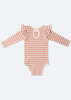 Боди в полоску, Пудровый
