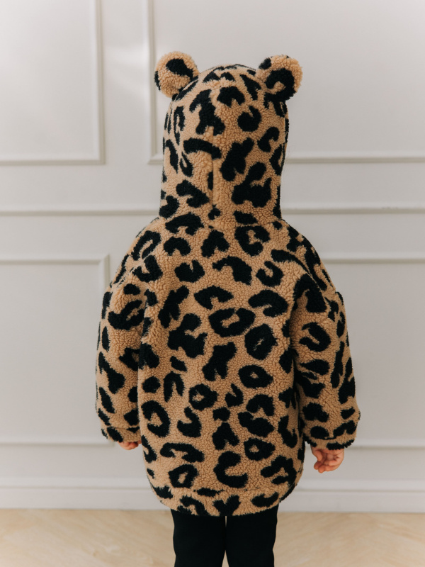 Меховая куртка "Лео", Черный