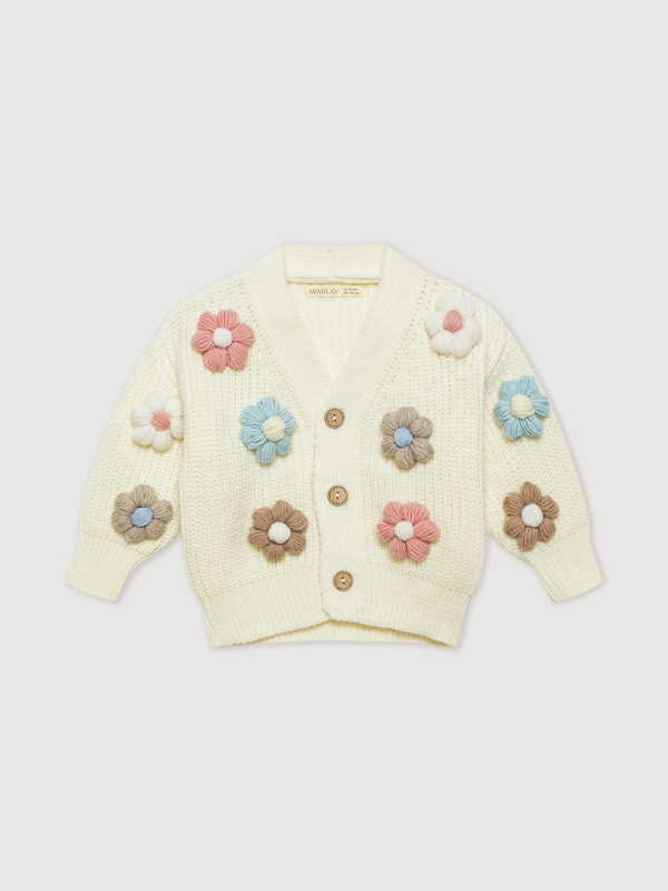 Кардиган с цветами, Молоко