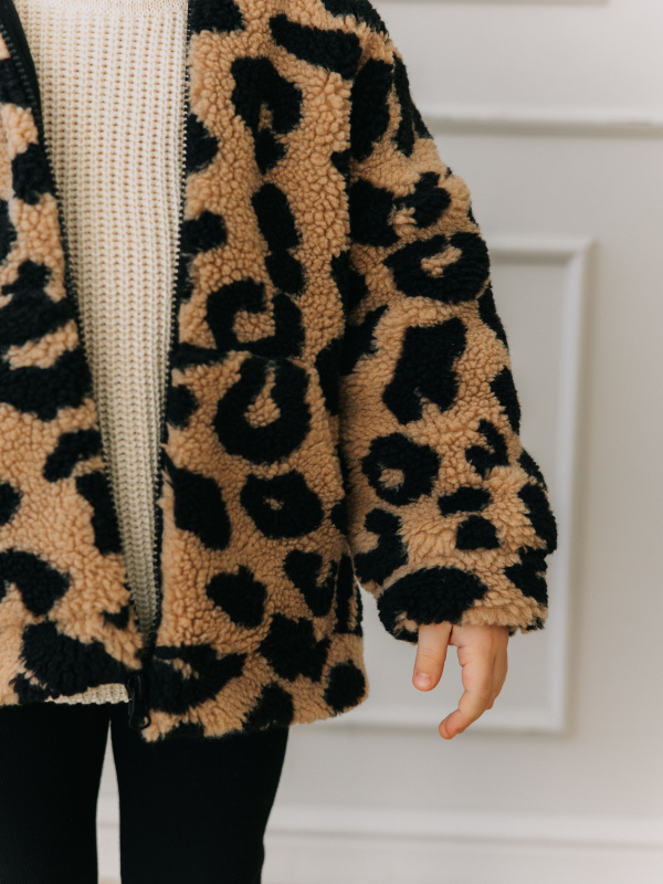 Меховая куртка "Лео", Черный