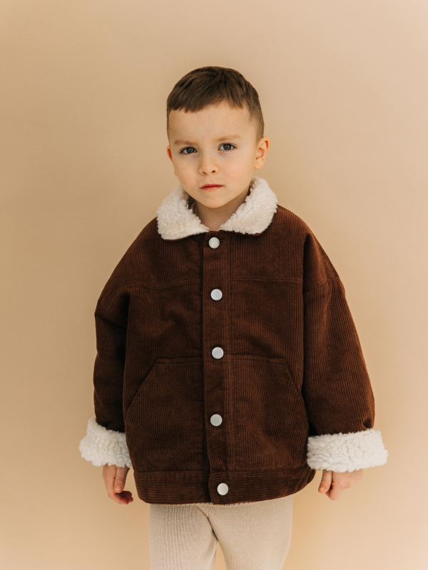 Вельветовый бомбер, Шоколад