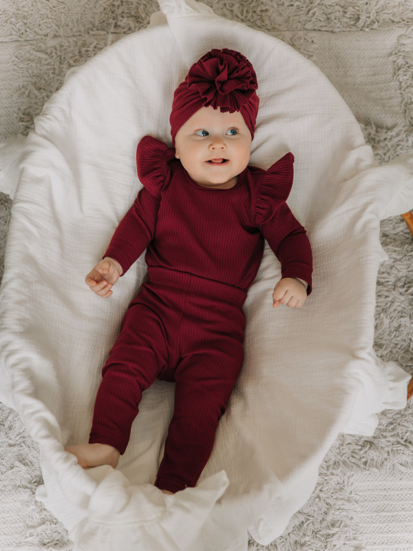 Лосины лапша, Бордовый