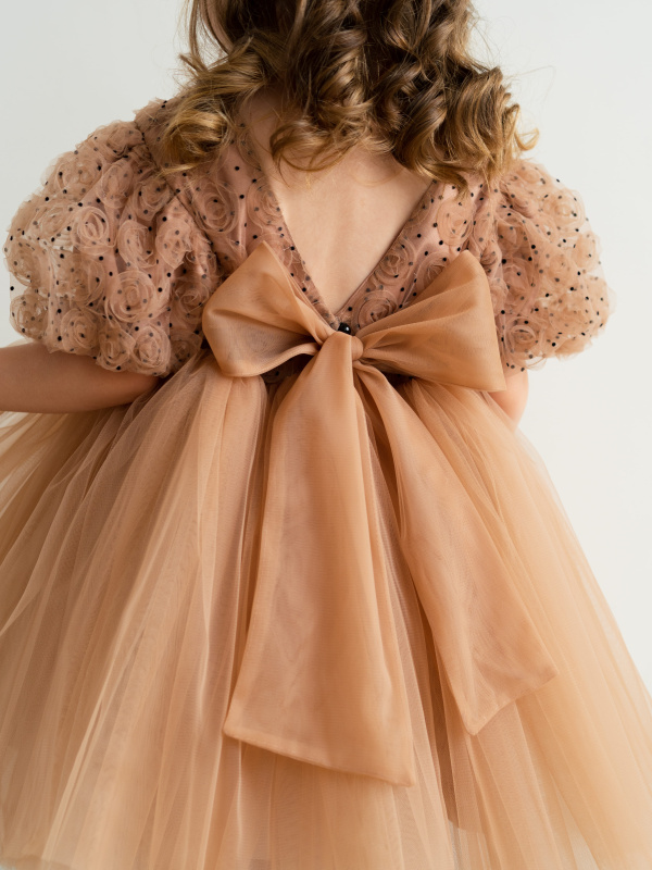 Платье "Flowers", Кофе