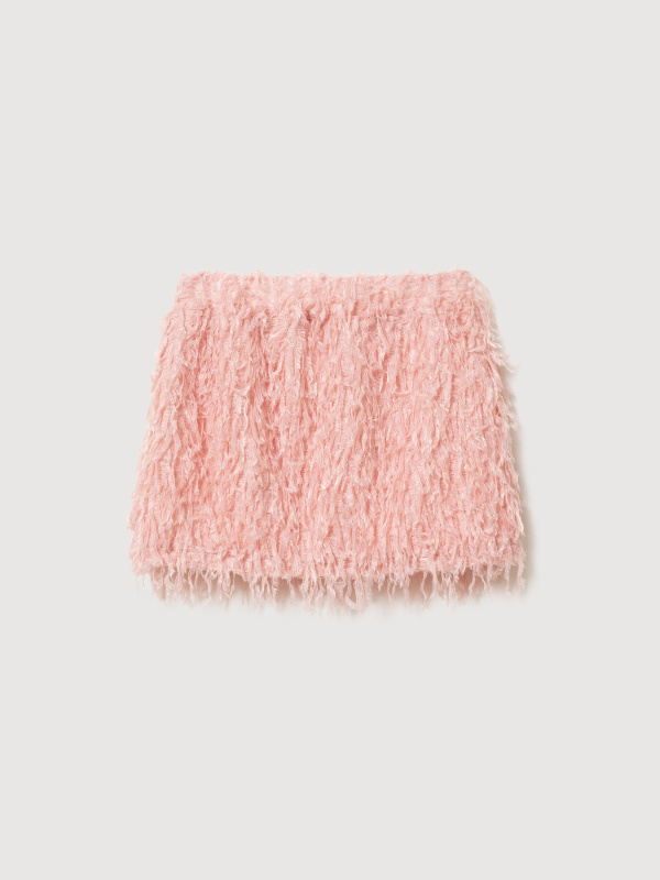 Юбка с перьями, Розовый