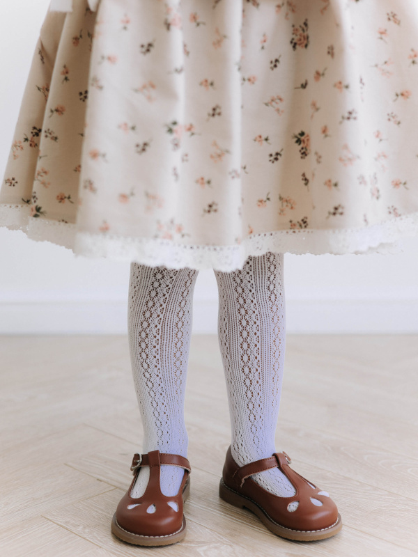 Колготки с рисунком "В цветочек" 