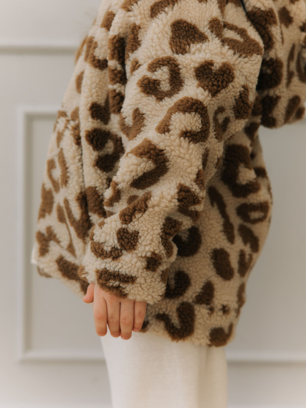 Меховая куртка "Лео", Кофе