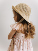 Шляпа плетеная, Бежевый